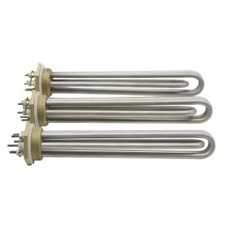 Steam shower generator heating elements in 2kW, 3kW, and 6kW options.
