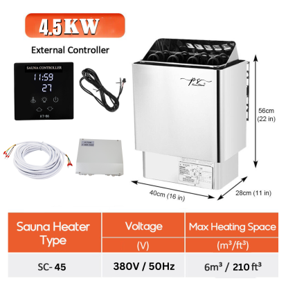 4.5KW Sauna Heater with Digital Controller