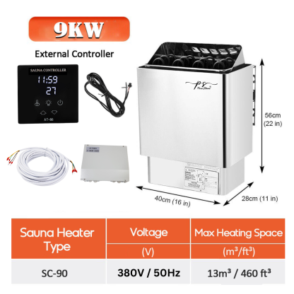9KW Sauna Heater with Digital Controller