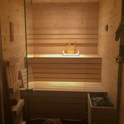 Sauna Room made of Abachi (obechi) wood